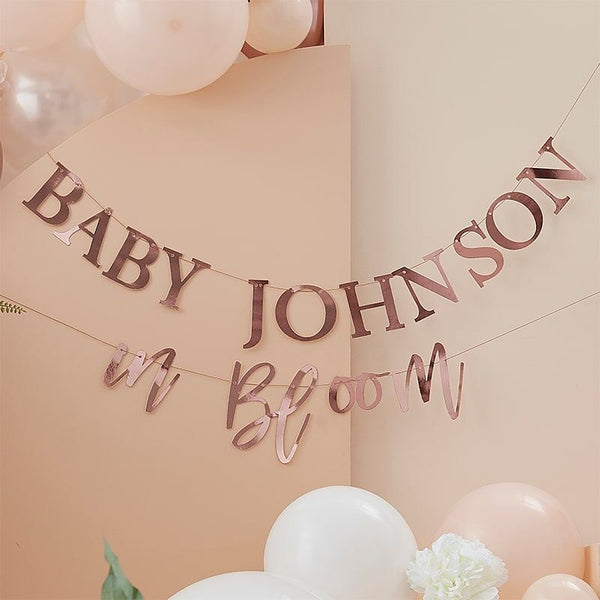 Bunting-BL-115 - Rose Gold Customisable Baby Bunting-Whistlefish