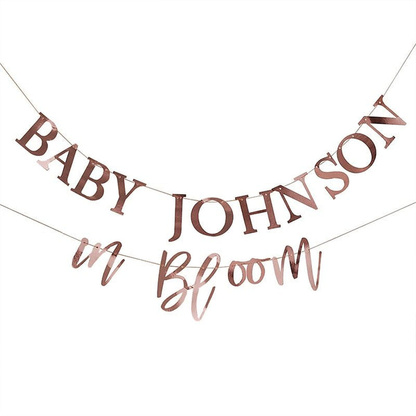 Bunting-BL-115 - Rose Gold Customisable Baby Bunting-Whistlefish