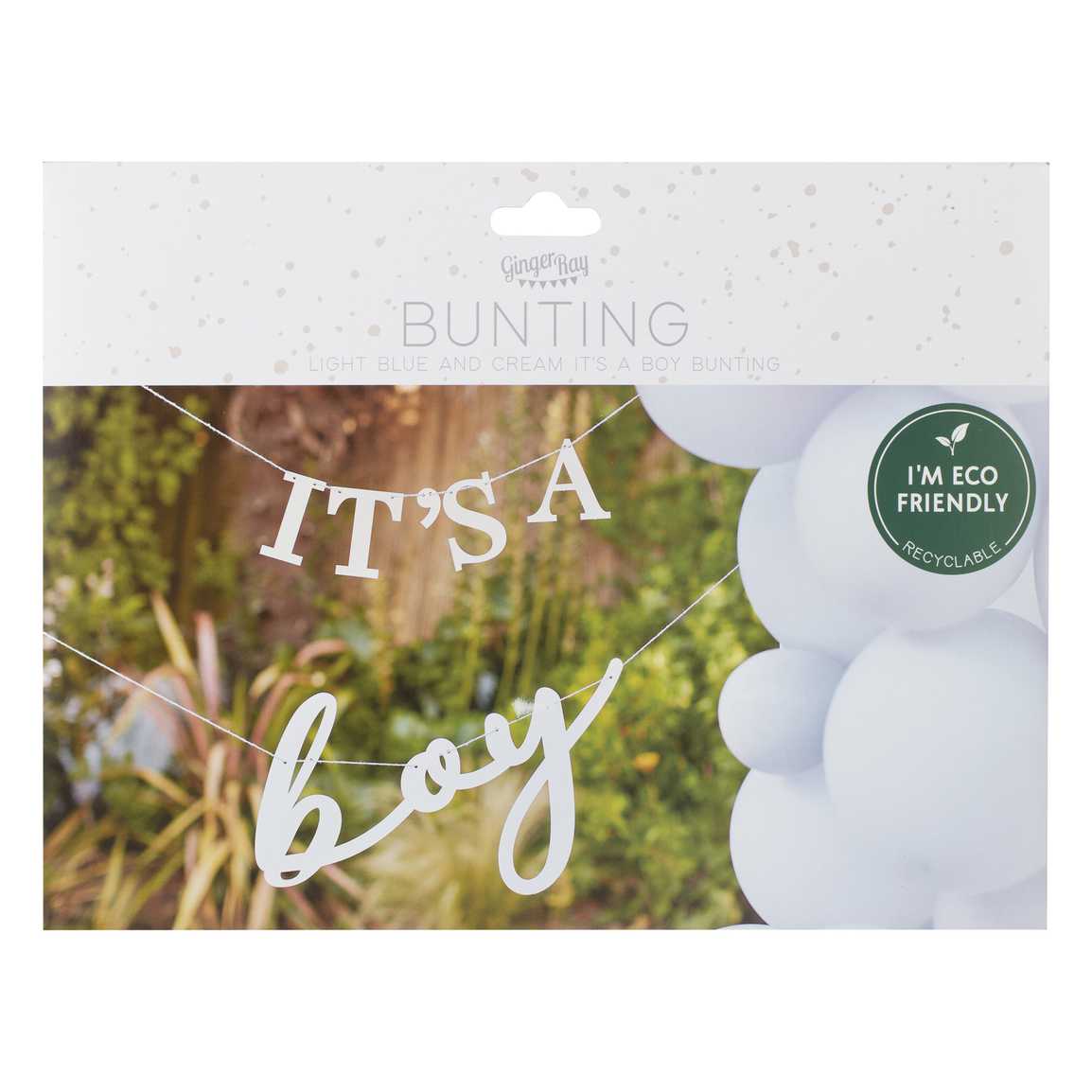Bunting - HEB-134 - It's a Boy Baby Shower Bunting - It's a Boy Baby Shower Bunting - Whistlefish