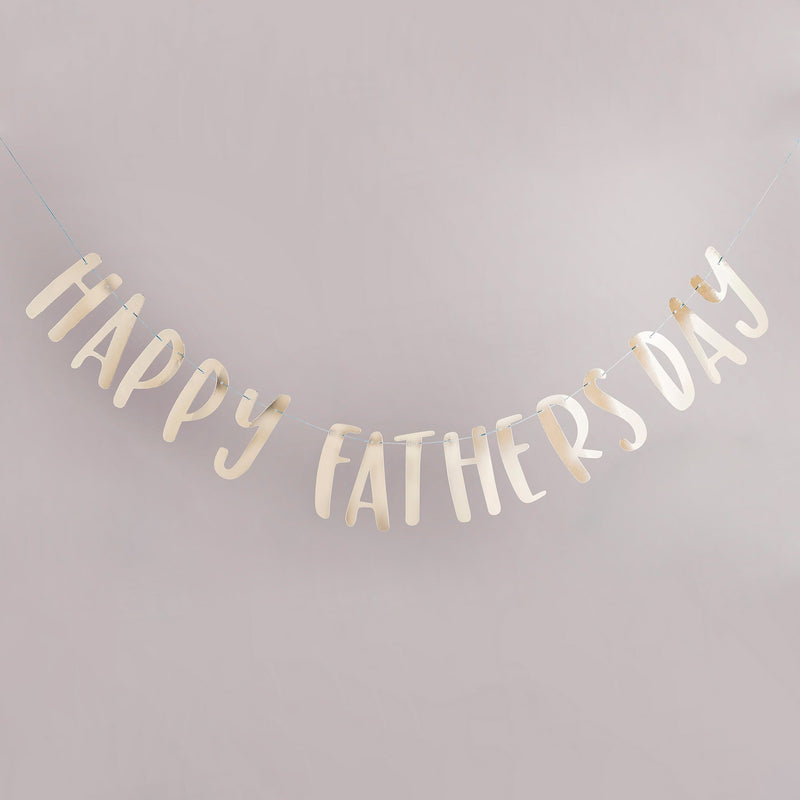 Bunting - SPMO301 - Happy Father's Day Gold Banner - Happy Father's Day Gold Banner - Whistlefish