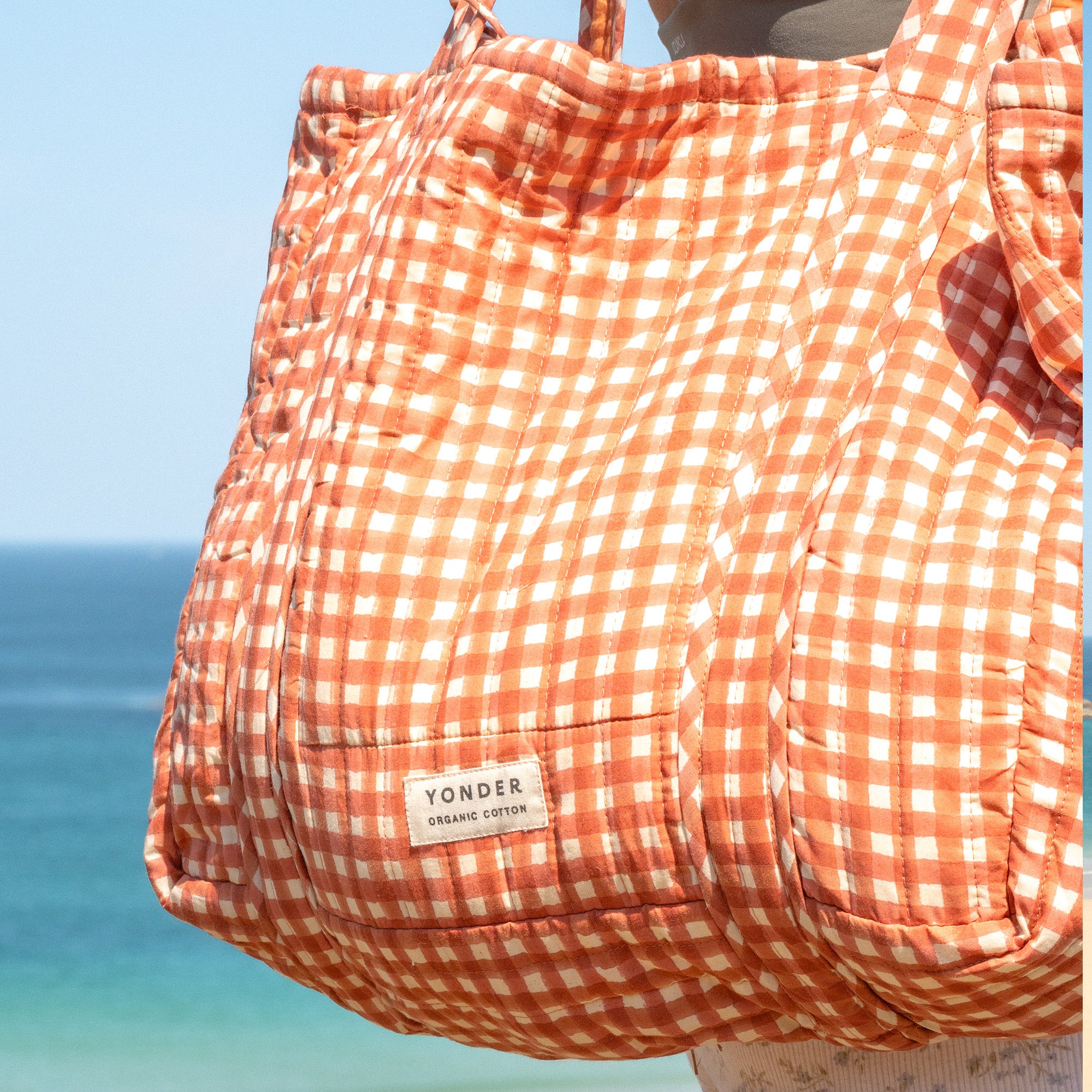 Quilted Carry All | Gingham | Ginger - Whistlefish