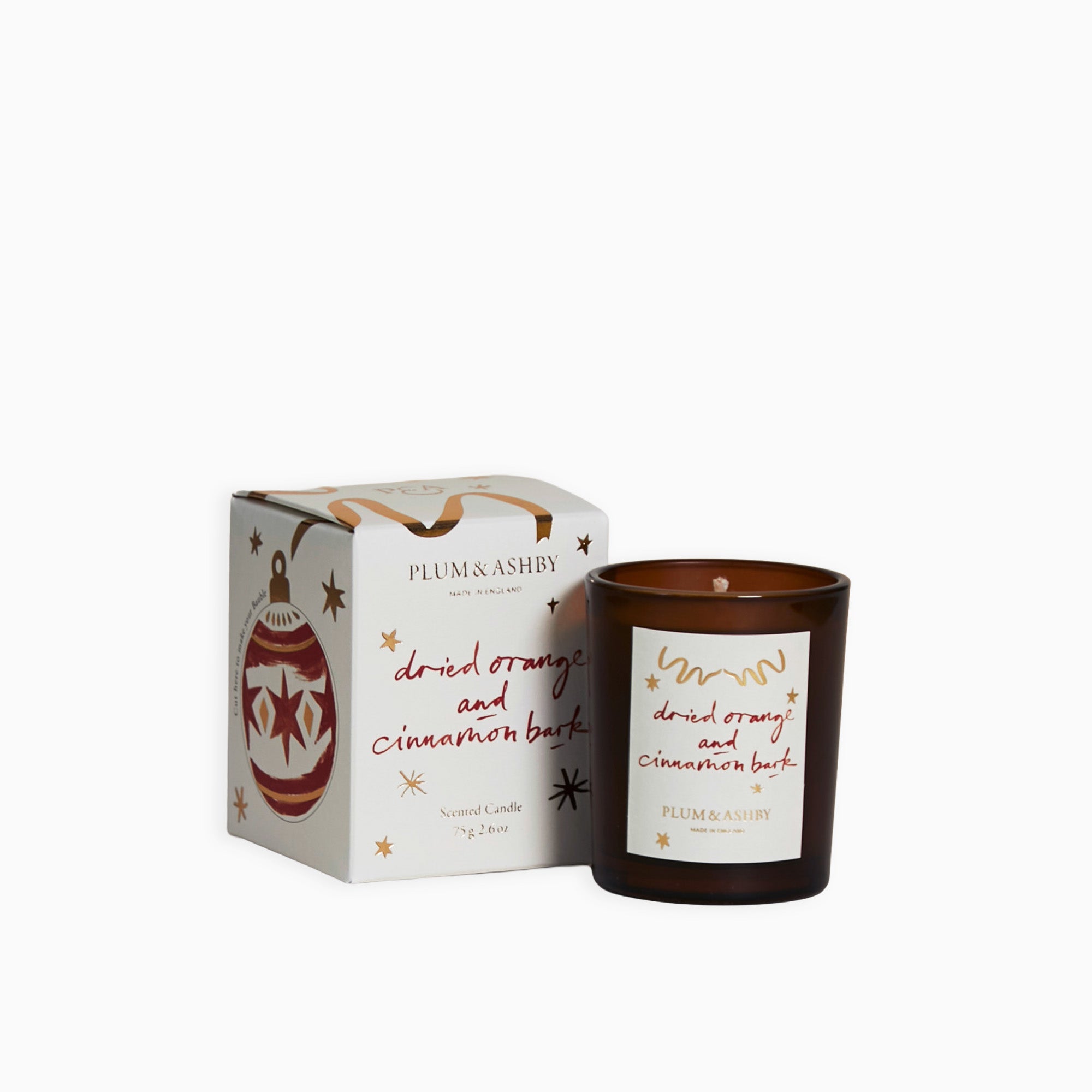 CANDLE-ORANGEBARKVOT - Dried Orange and Cinnamon Bark Votive