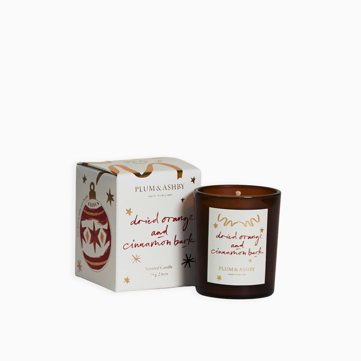 CANDLE-ORANGEBARKVOT - Dried Orange and Cinnamon Bark Votive