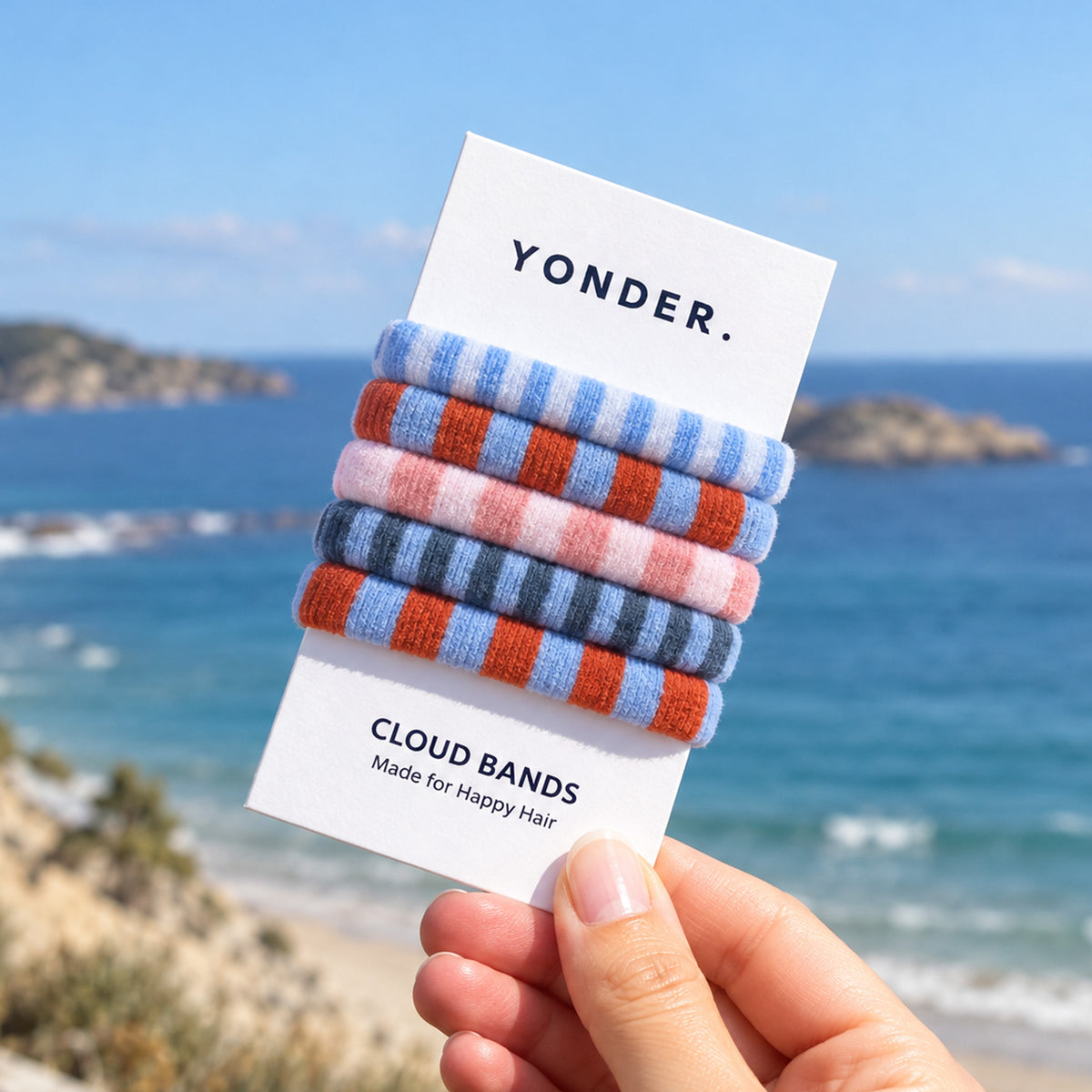 Skinny Cloud Bands Blue Stripe - Whistlefish