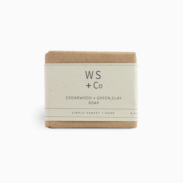 Soap-CGSoap100 - Cedarwood + Green Clay Soap-Wild Sage & Co