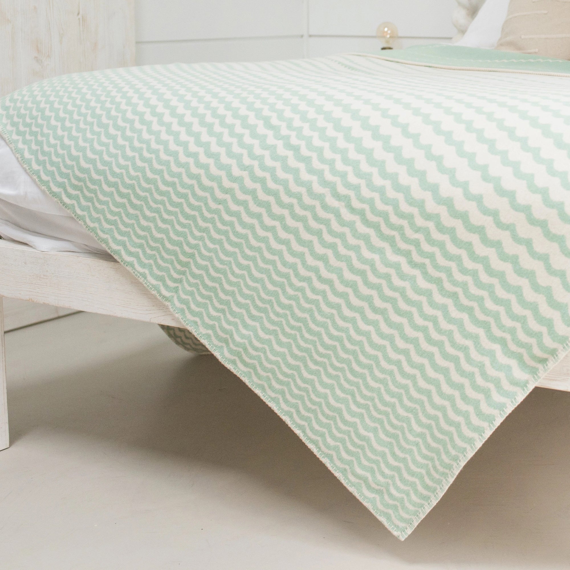 Recycled Cotton Blanket-CO-ST-SF - Seafoam Swell Recycled Cotton Blanket-Atlantic Blankets
