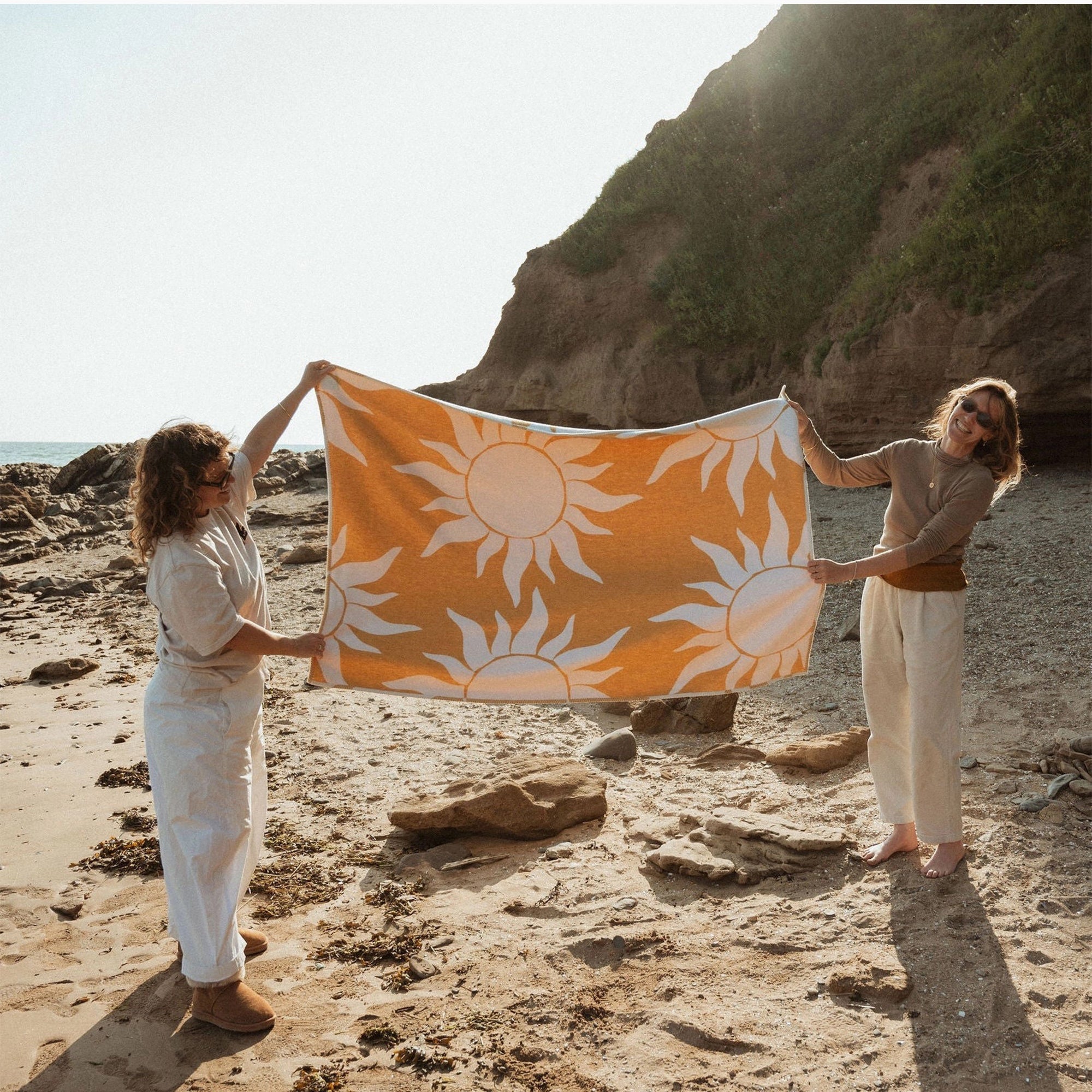 Recycled Cotton Blanket-CO-ST-WL - Sundaze Recycled Cotton Blanket-Atlantic Blankets