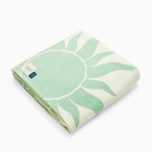 Cotton Blanket-CO-ST-WLS - Seafoam Sundaze Cotton Blanket-Atlantic Blankets