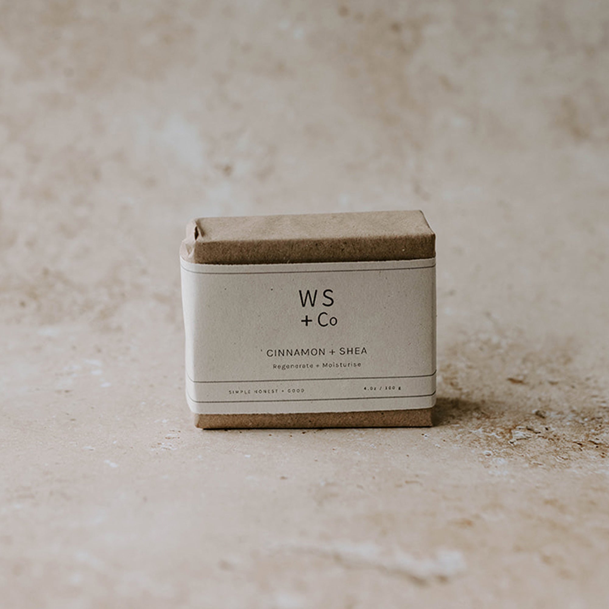 Soap-CSsoap100 - Cinnamon + Shea Soap-Wild Sage & Co