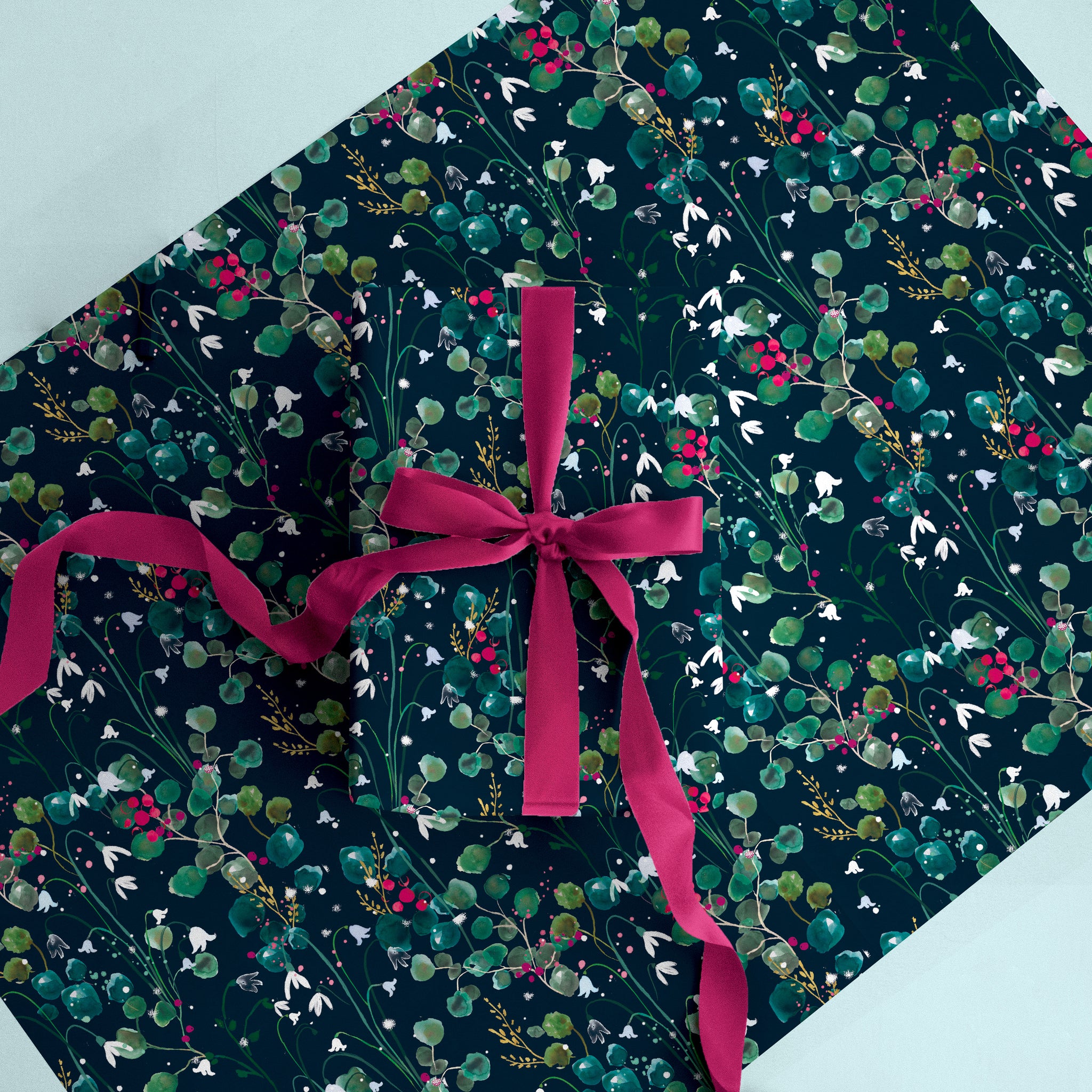 Festive Foliage Christmas Wrapping Paper - Whistlefish
