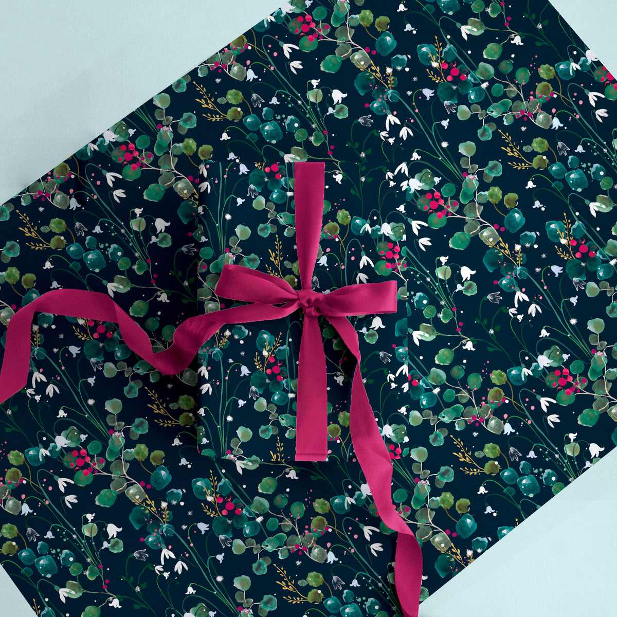 Festive Foliage Christmas Wrapping Paper - Whistlefish