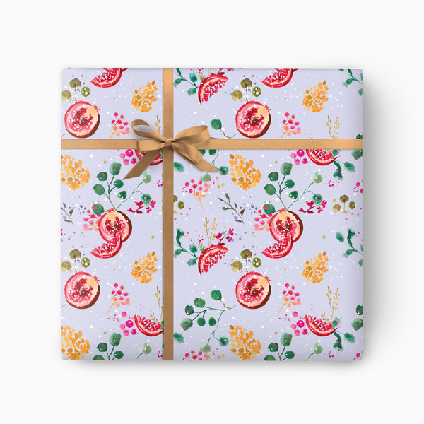 Pomegranate Christmas Wrapping Paper - Whistlefish