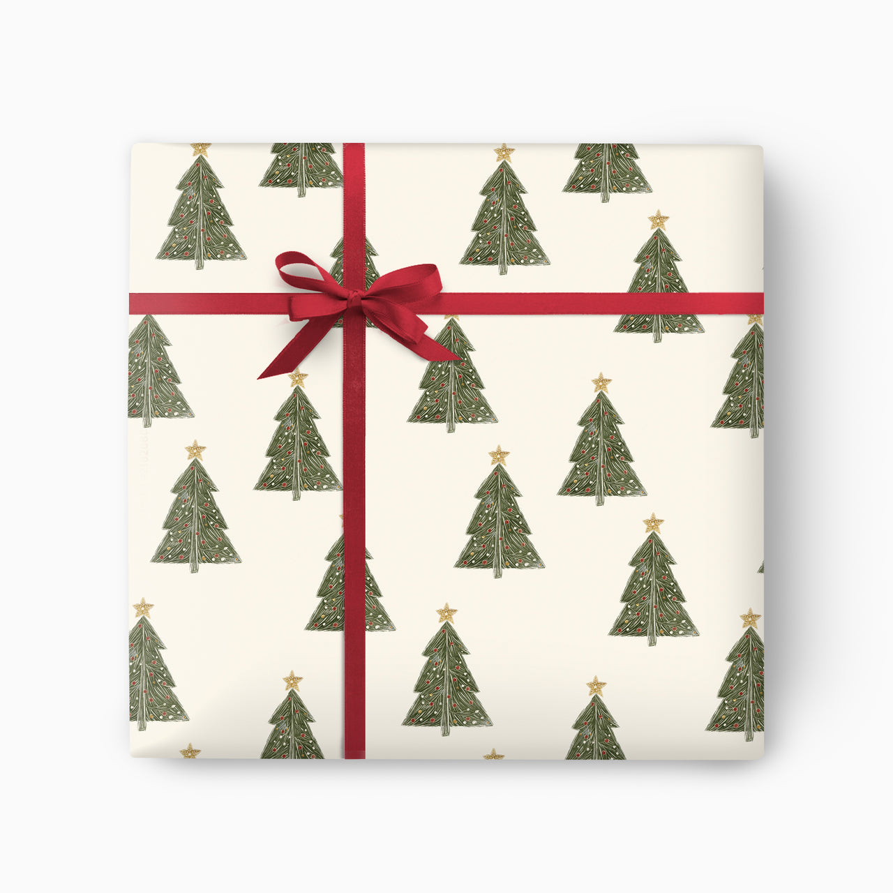 CWP056 - Lino Forest Christmas Wrapping Paper