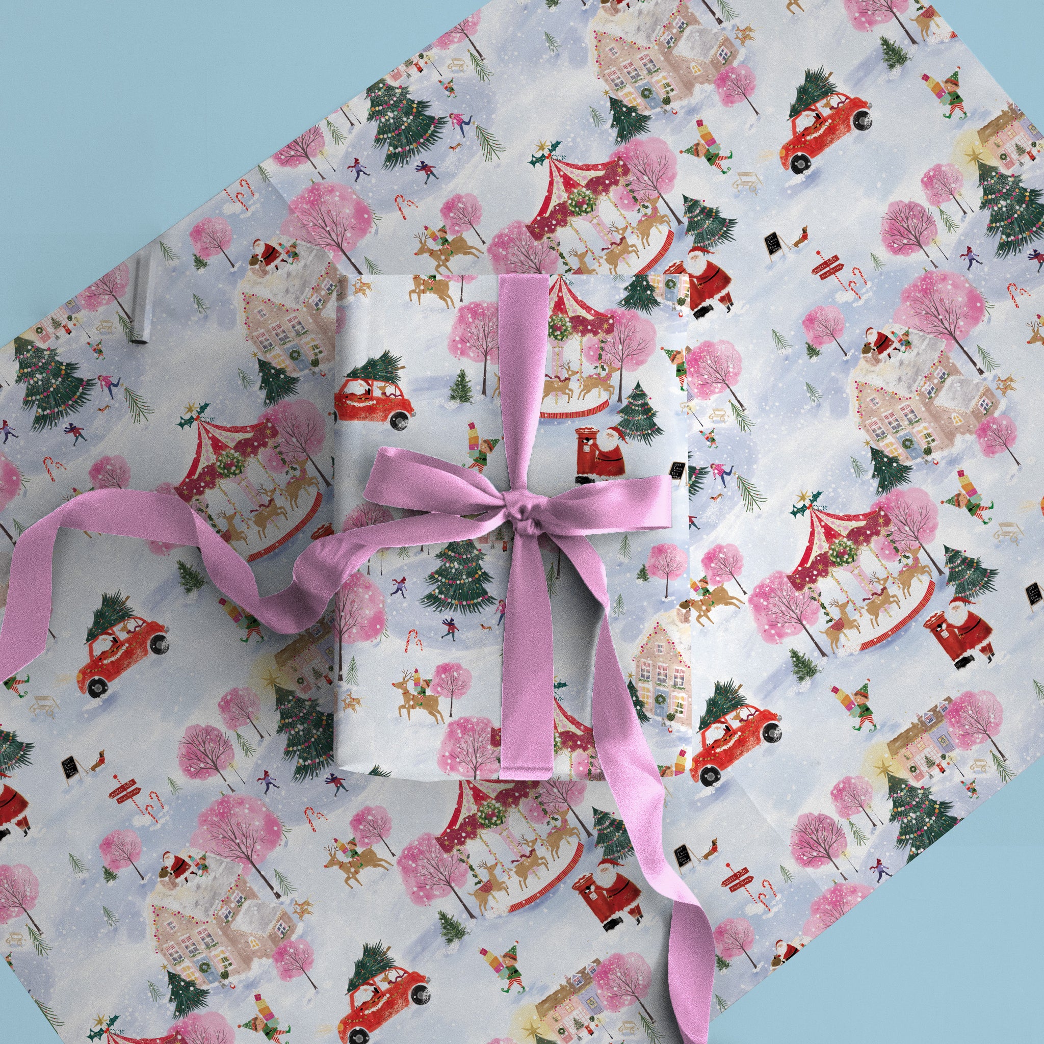 Sugar Plum Christmas Wrapping Paper - Whistlefish