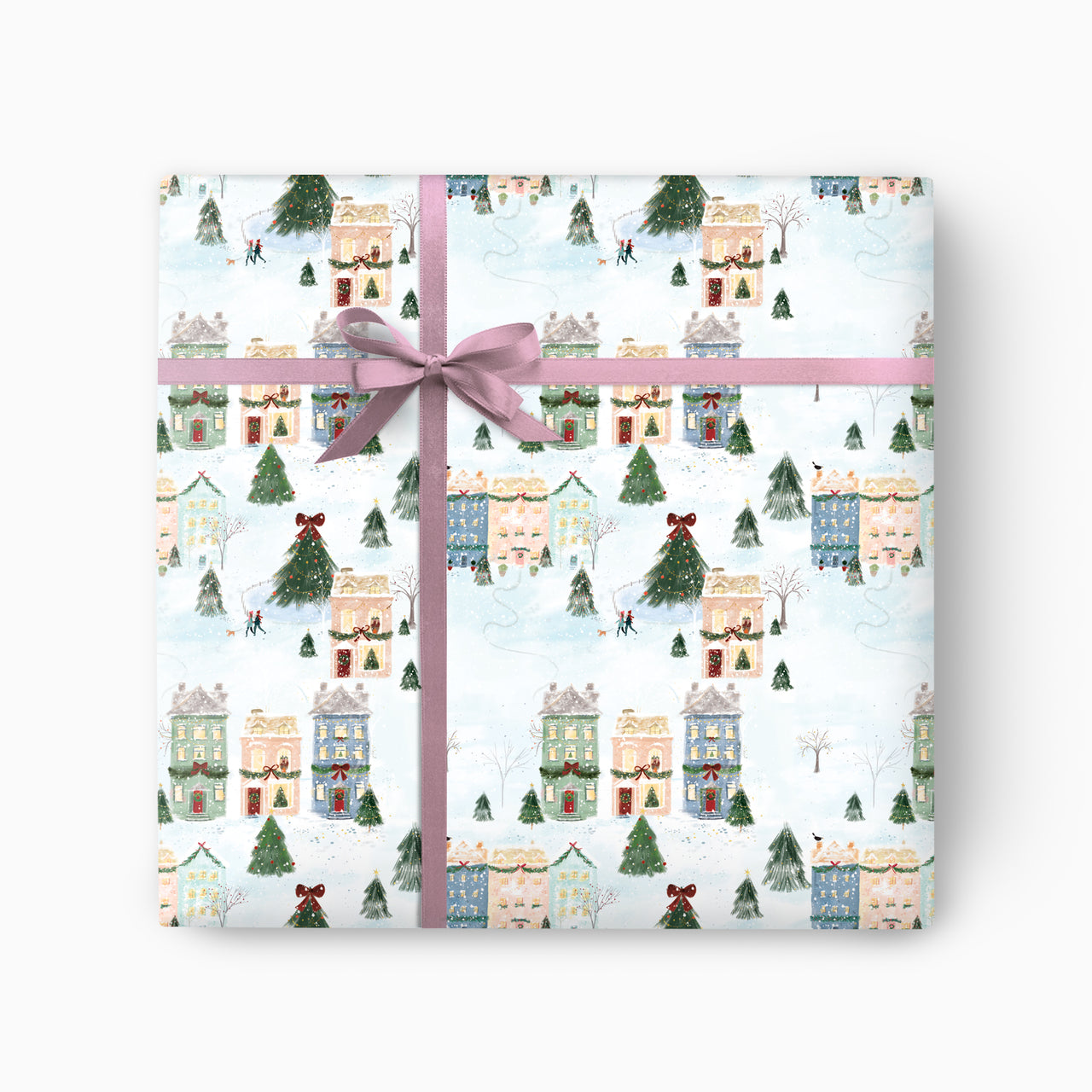 CWP062 - Snowy Town Christmas Wrapping Paper