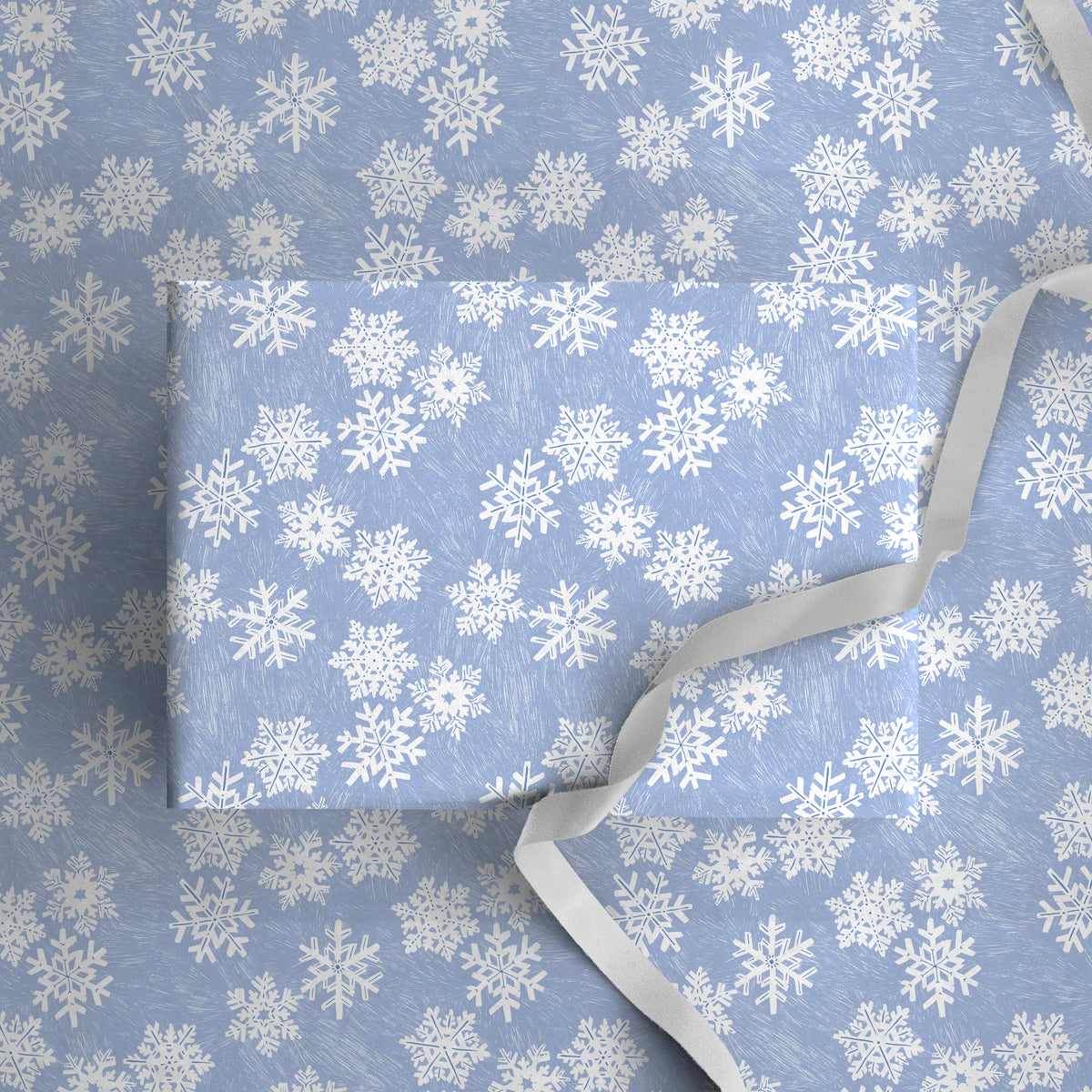 Blue Iciles Christmas Wrapping Paper - Whistlefish