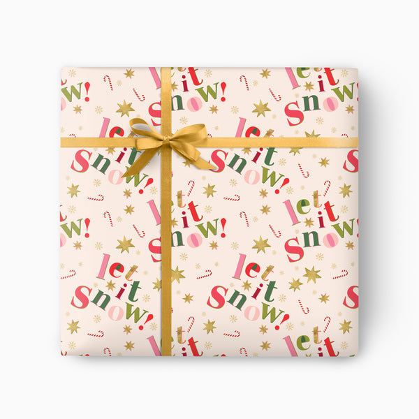 CWP066 - Let It Snow Christmas Wrapping Paper