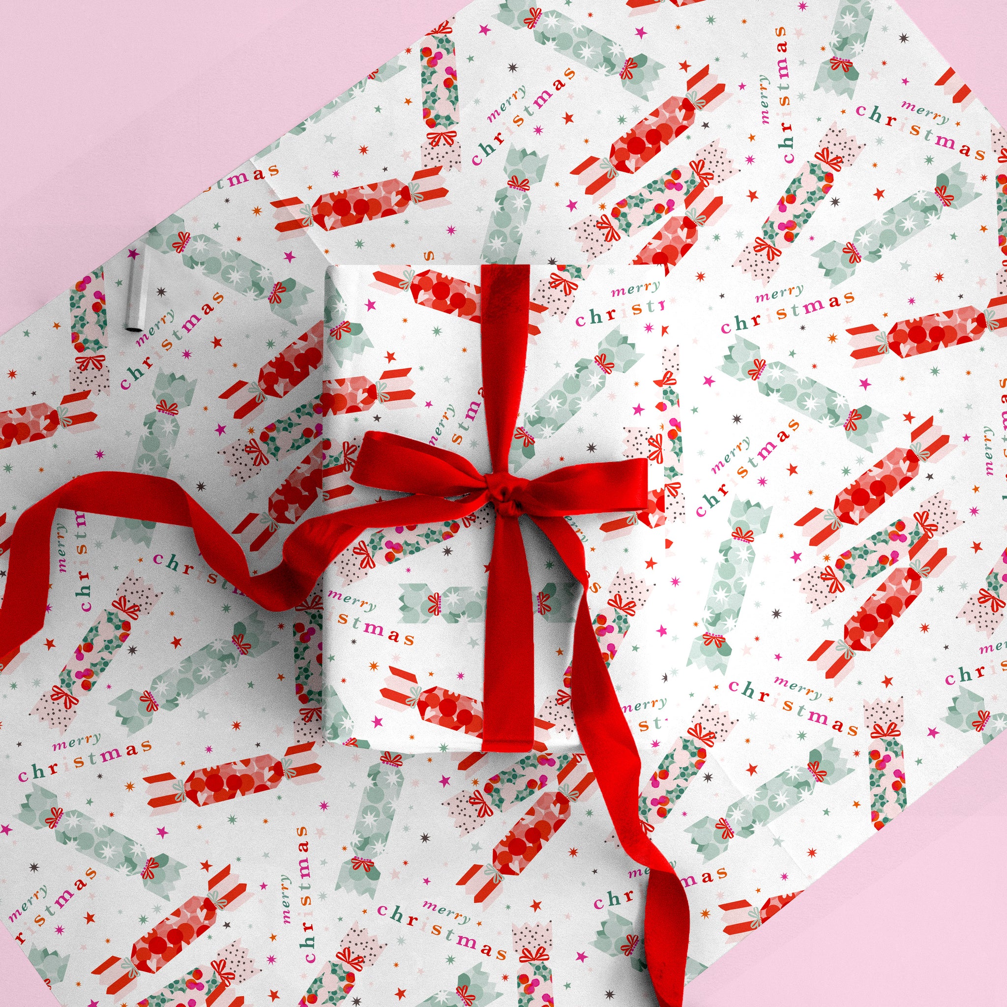 Crackers Christmas Wrapping Paper - Whistlefish