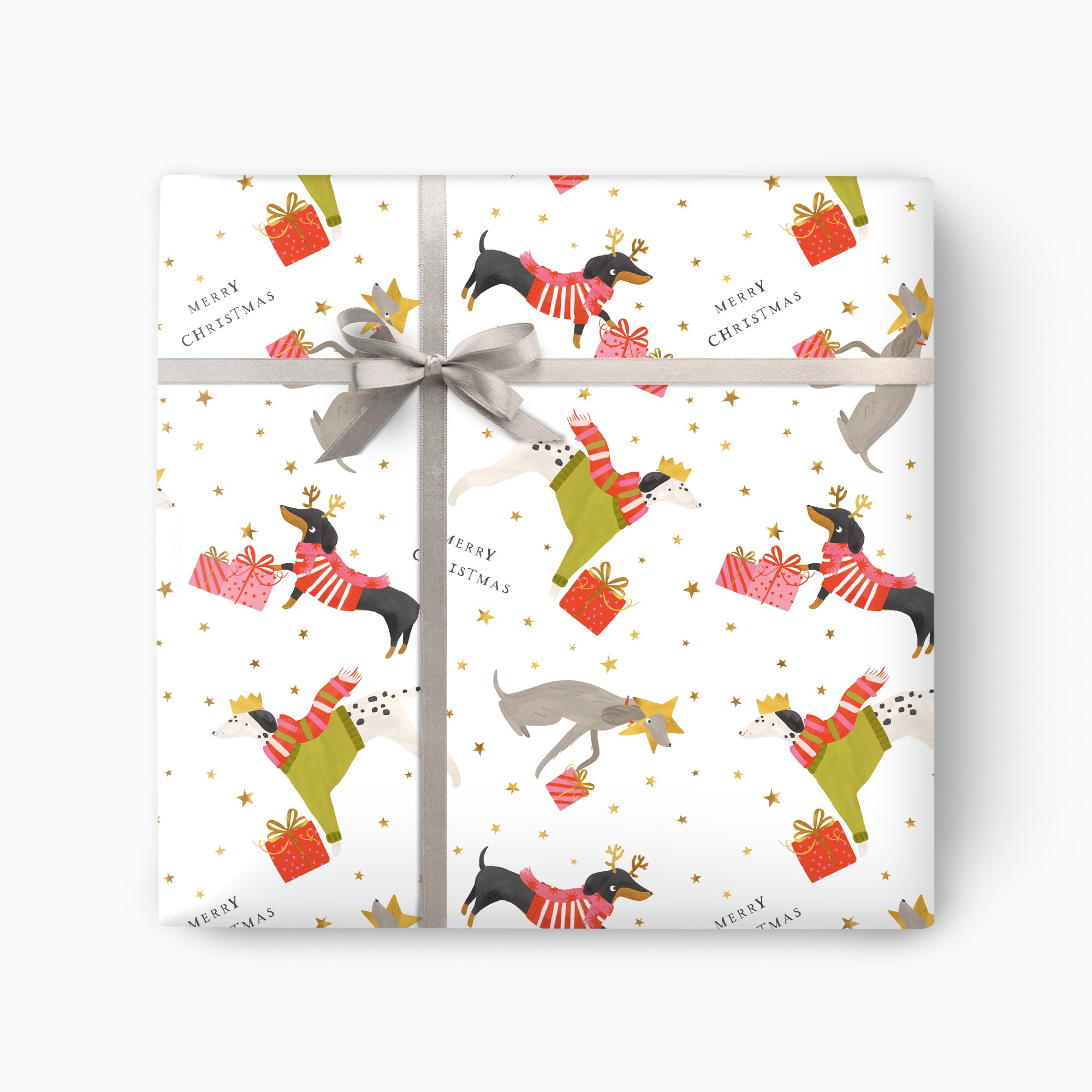 CWP076 - Party Pups Christmas Wrapping Paper