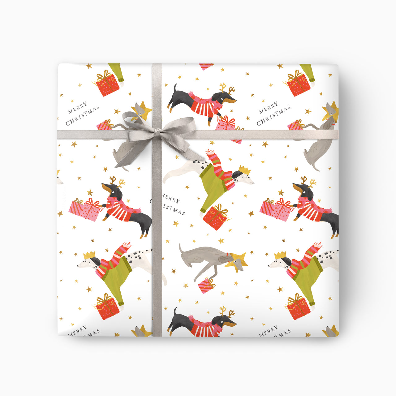 CWP076 - Party Pups Christmas Wrapping Paper