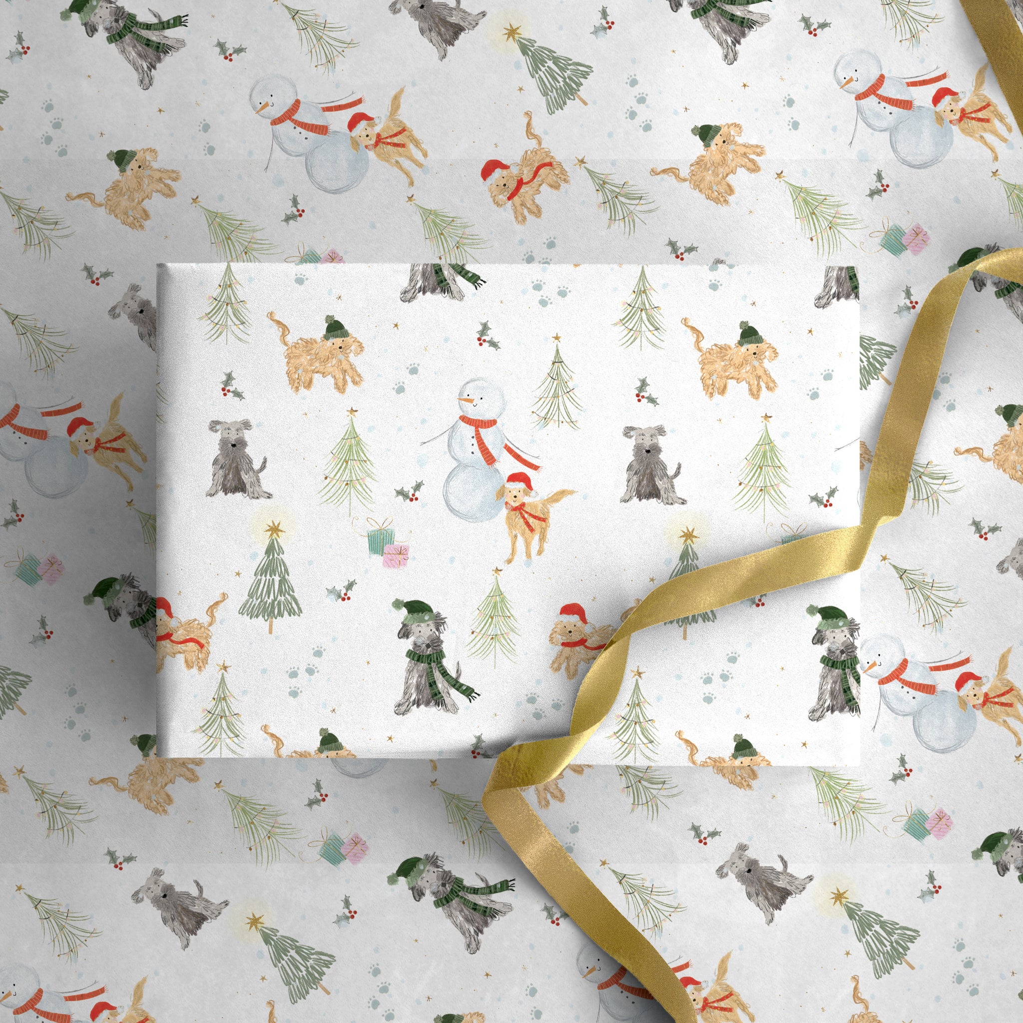 Scruffy & Co Christmas Wrapping Paper - Whistlefish