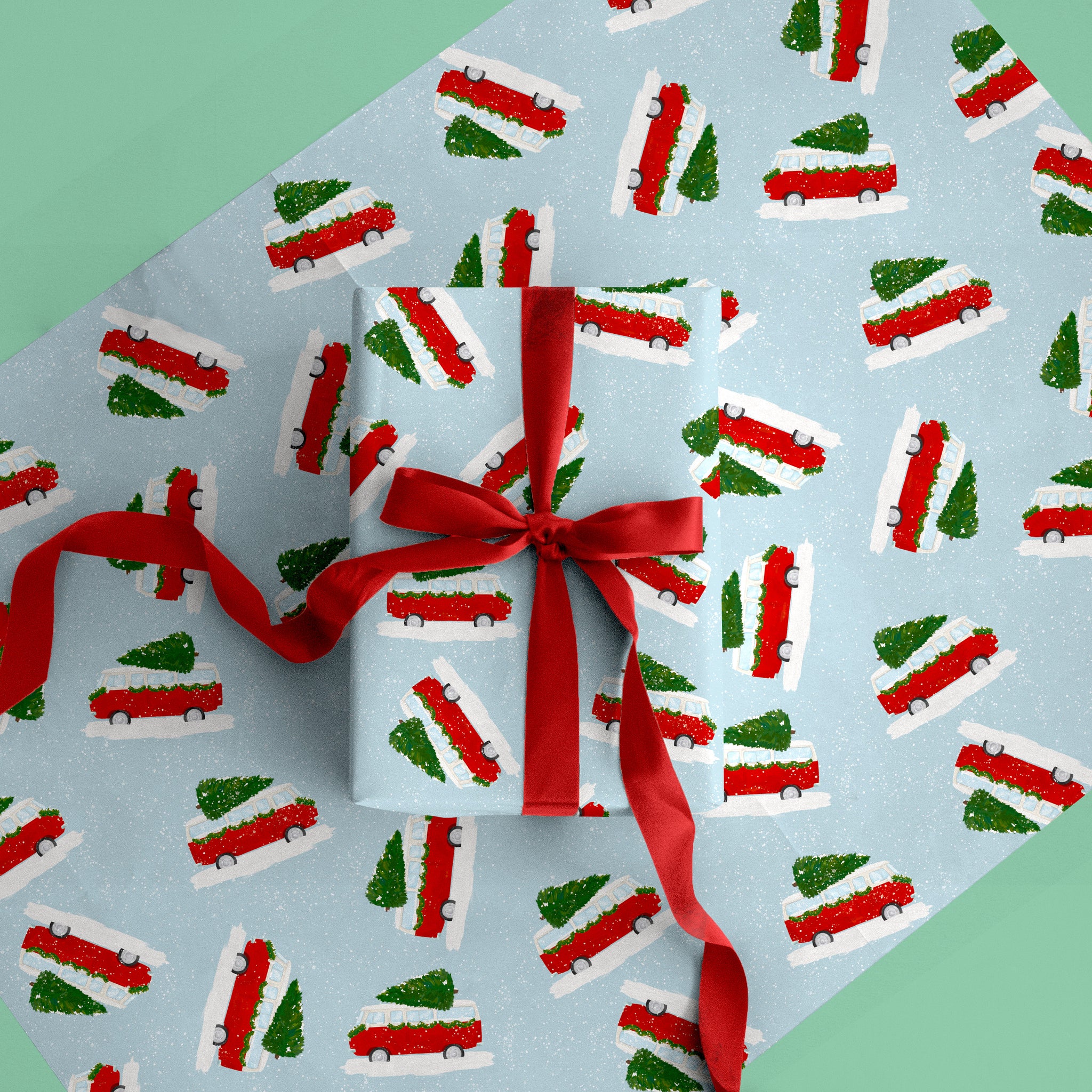 Camper Christmas Wrapping Paper - Whistlefish