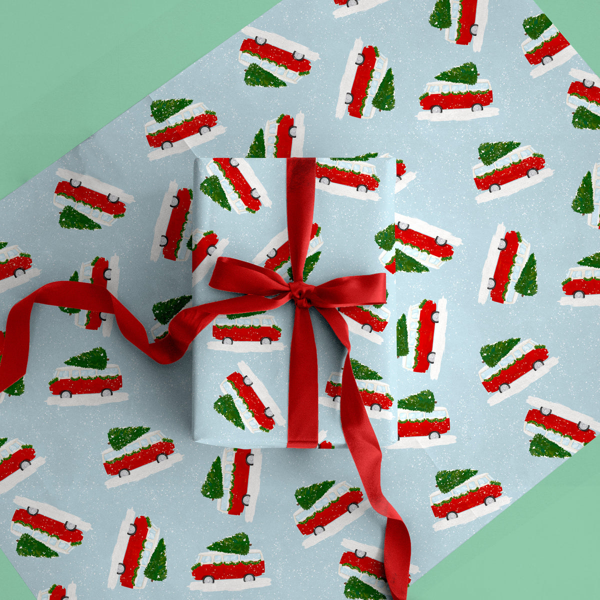 Camper Christmas Wrapping Paper - Whistlefish