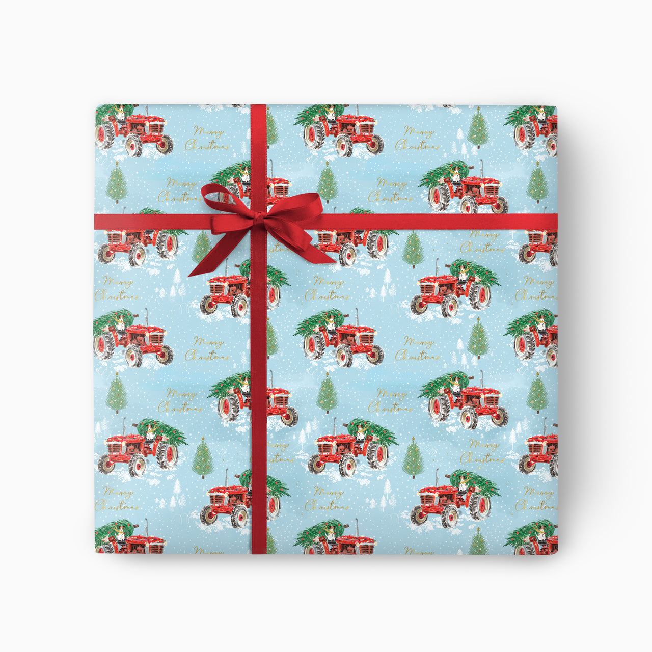 CWP083 - Tractor Christmas Wrapping Paper