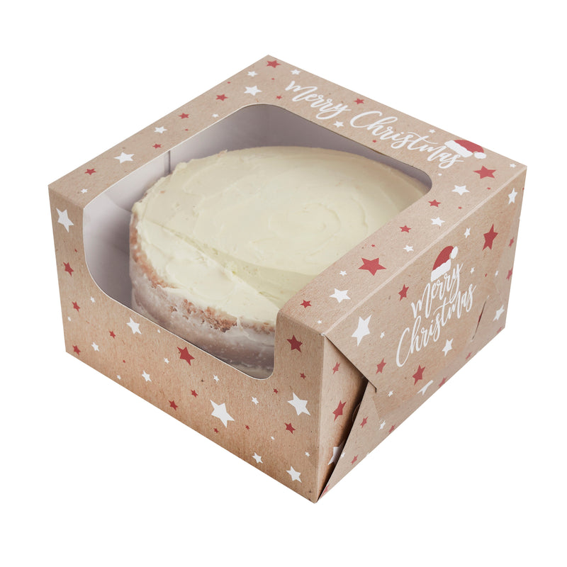 Cake Box - MAV31 - 7" Christmas Cake Box - 7" Christmas Cake Box - Whistlefish