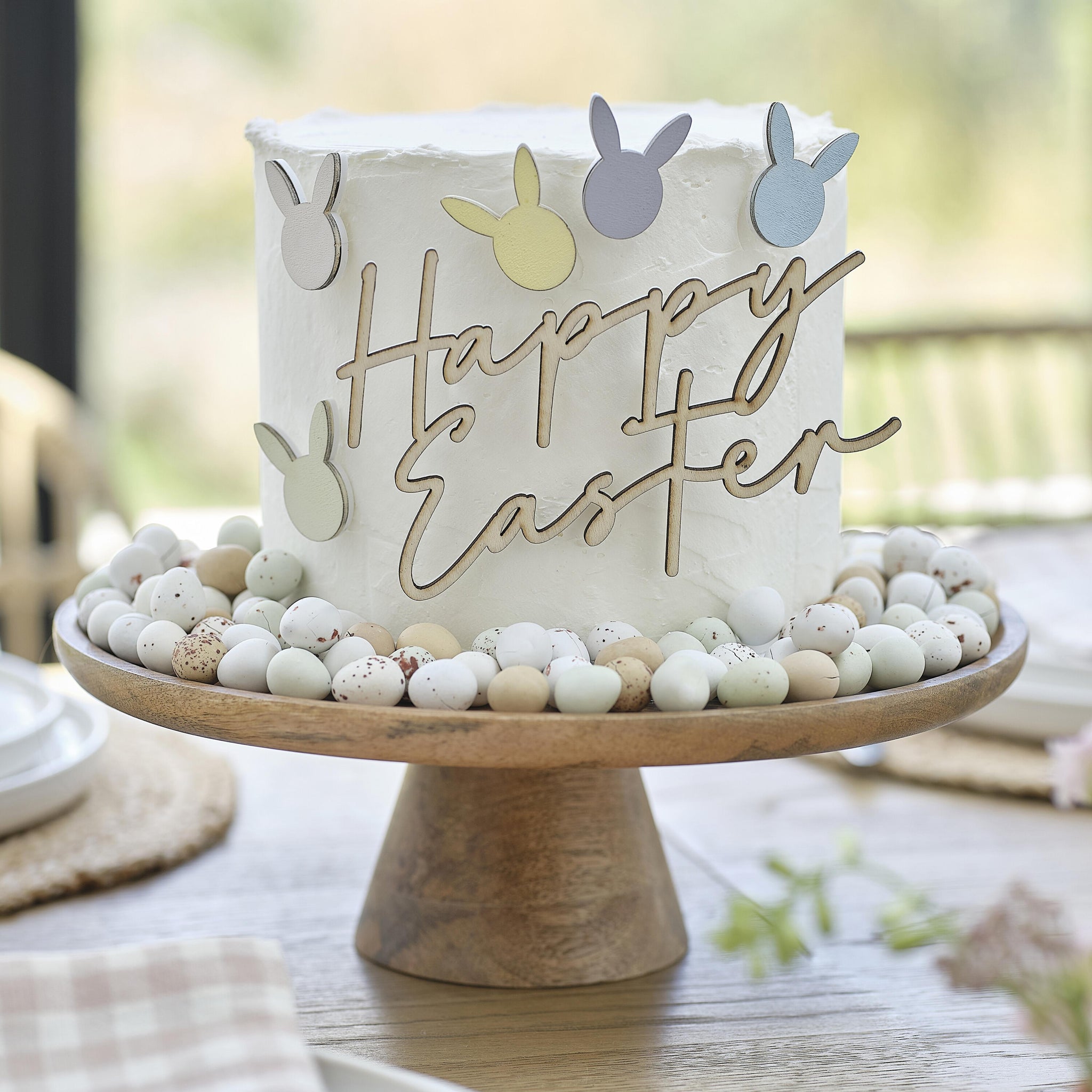 Cake Topper-BN-105 - Wooden Easter Cake Decorations-Ginger Ray