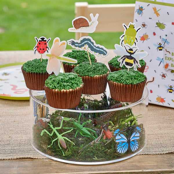 Cake Topper - BUG-111 - Bug Party Cupcake Toppers - Bug Party Cupcake Toppers - Whistlefish