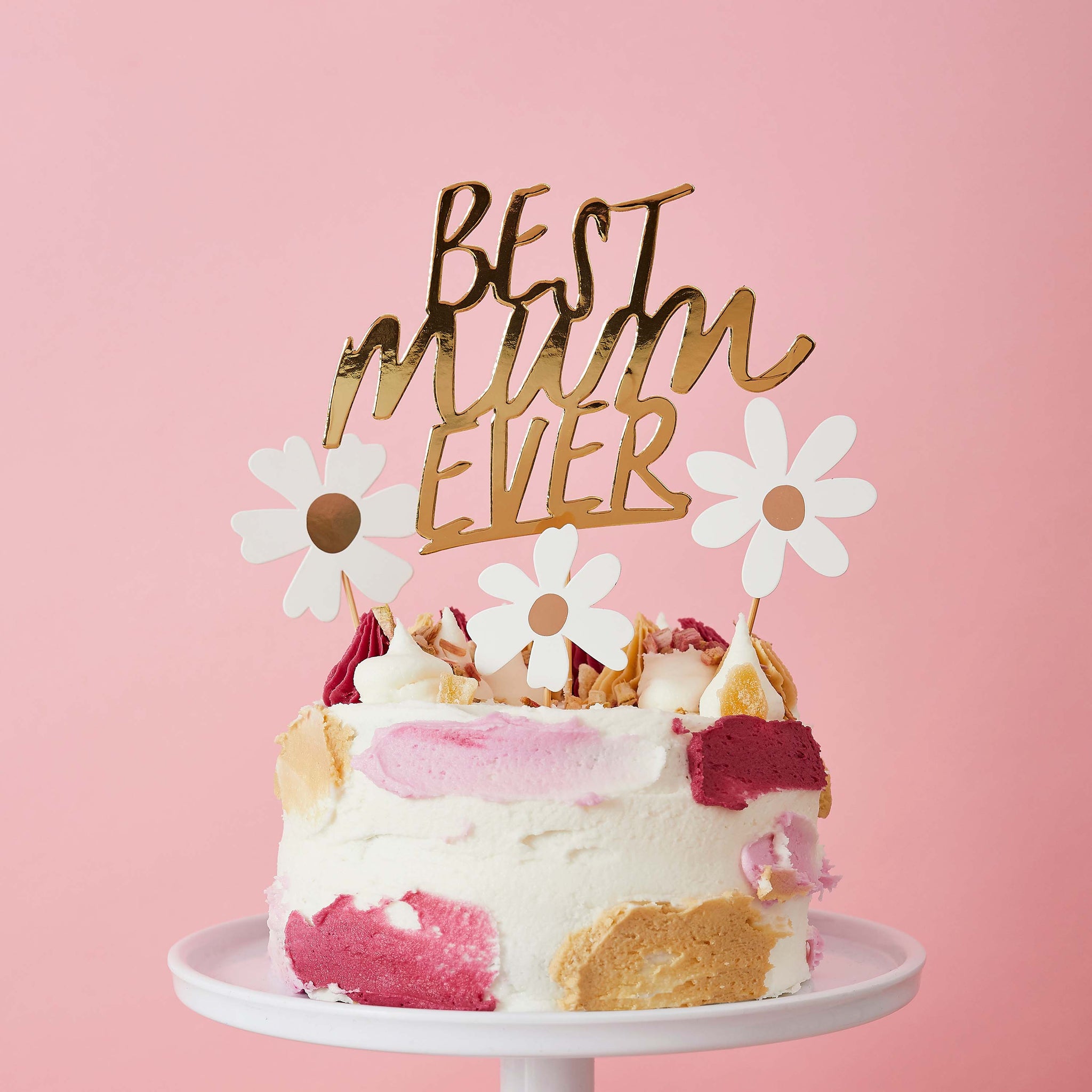 Cake topper - HBBM106 - Daisy 'Best Mum Ever' Cake Topper Set - Daisy 'Best Mum Ever' Cake Topper Set - Whistlefish