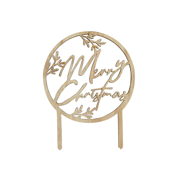 Cake Topper - HBFF124 - Circular Christmas Cake Topper - Circular Christmas Cake Topper - Whistlefish