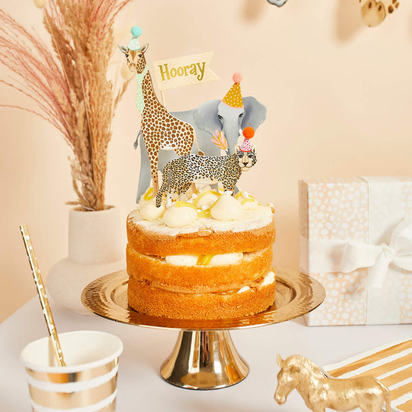 Cake Topper - HBPA102 - Party Animal Cake Topper Set - Party Animal Cake Topper Set - Whistlefish