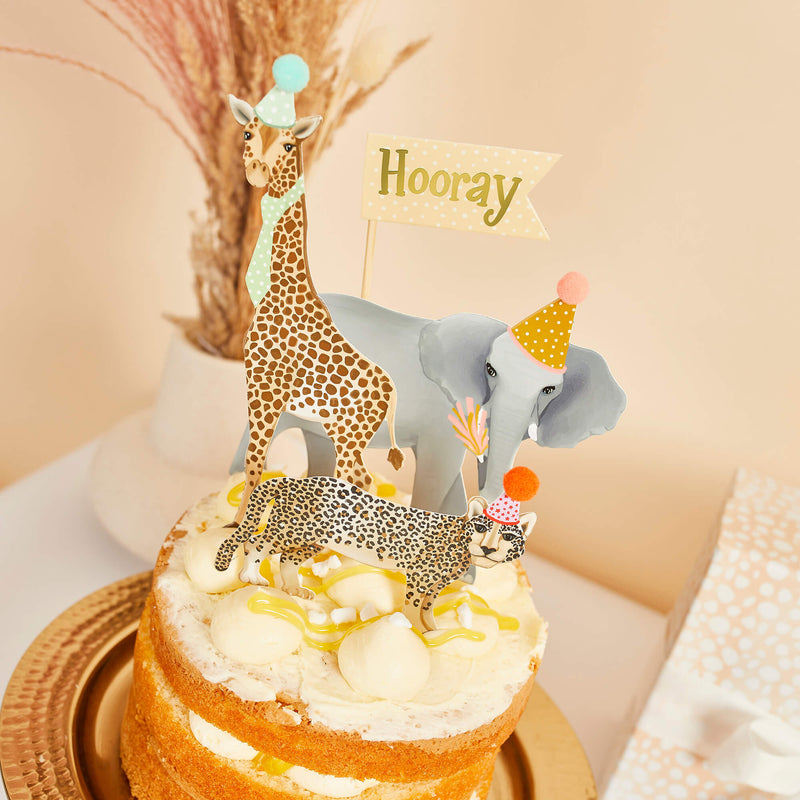 Cake Topper - HBPA102 - Party Animal Cake Topper Set - Party Animal Cake Topper Set - Whistlefish