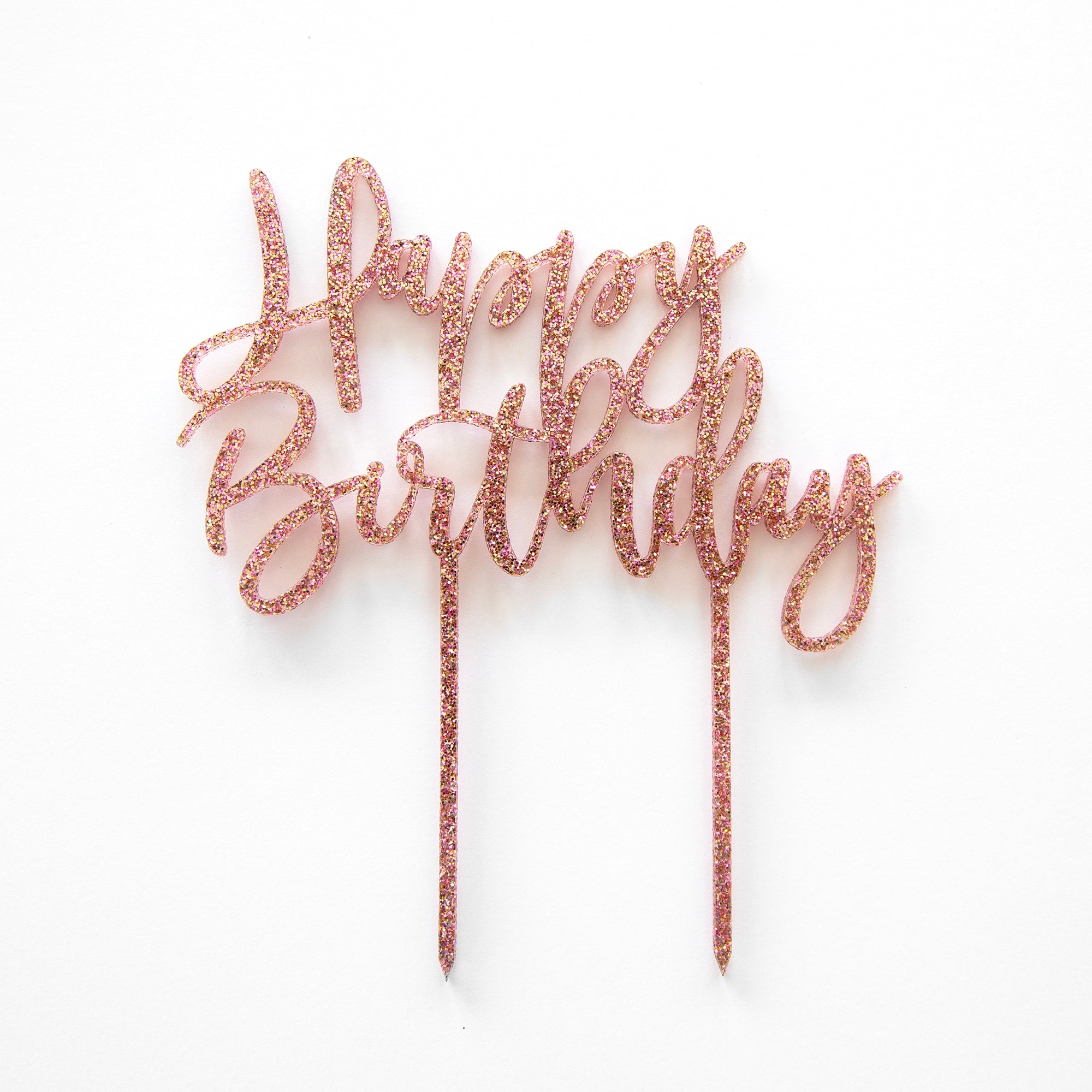 Cake Topper-RG013 - Rose Gold Cake Topper Birthday-Ginger Ray