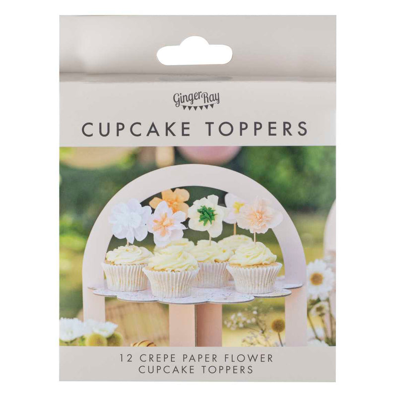 Cake Toppers - BBL-108 - Tissue Paper Flower Cake Toppers - Tissue Paper Flower Cake Toppers - Whistlefish