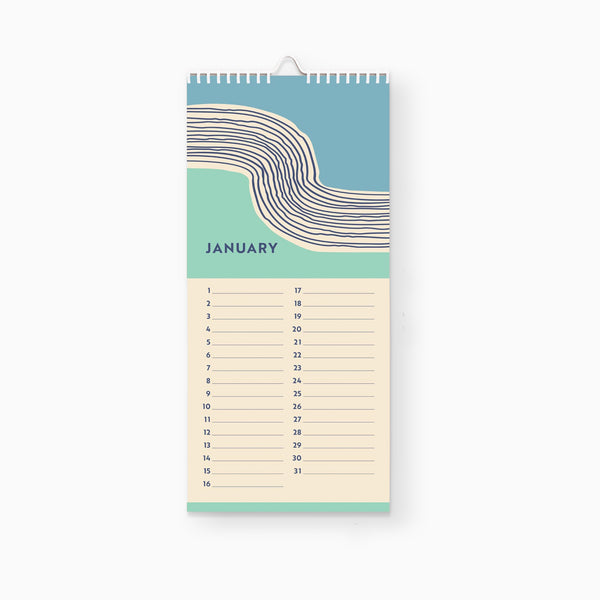 Calendar-TUE-PPC-TWA-1329 - Tidal Waves Birthday Calendar-Whistlefish & Co