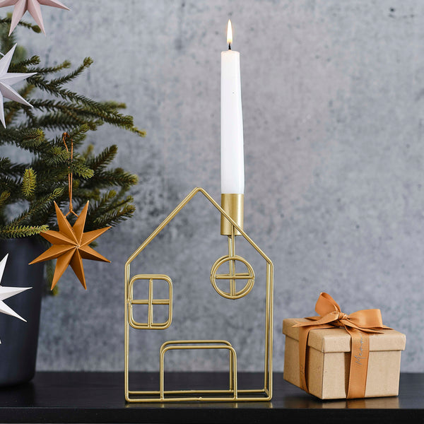 Candle Holder - COS-127 - Golden House Christmas Candle Holder - Golden House Christmas Candle Holder - Whistlefish