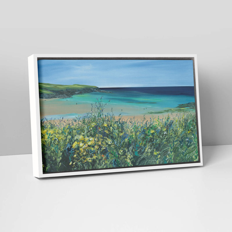 Canvas-GHC01F - Padstow Views Framed Canvas-Whistlefish