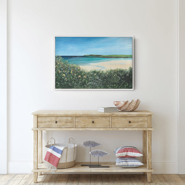 Canvas-GHC03F - The Bay Large framed Canvas-Whistlefish