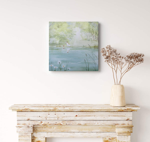 Canvas-HCC103 - Pond Reflection Small Canvas-Whistlefish