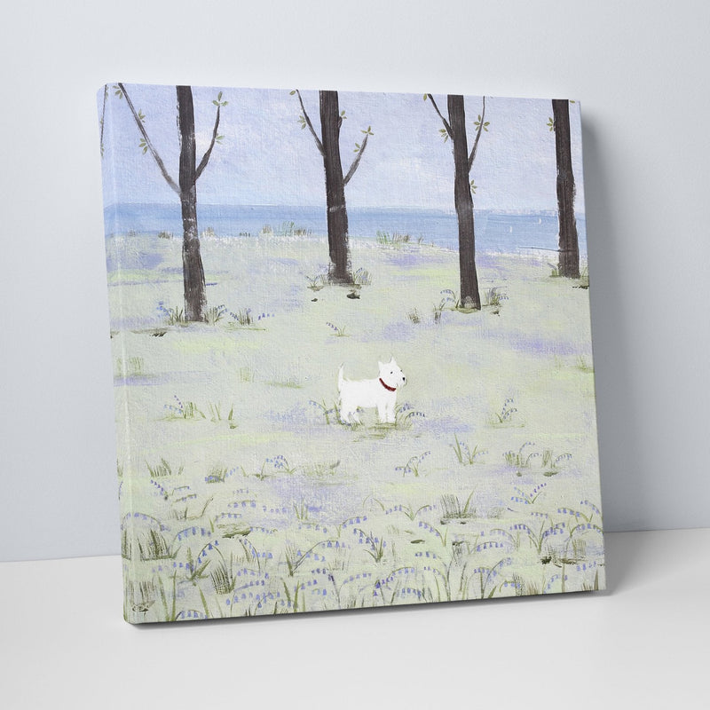 Canvas-HCC18 - Dog in the Woods Small Canvas-Whistlefish