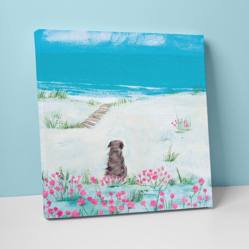 Canvas - HCC59 - Sea Pinks Small Canvas - Sea Pinks Small Canvas by Hannah Cole - Whistlefish