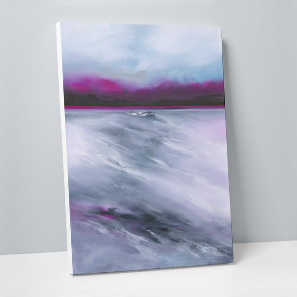 Canvas-ICC101 - Seascape Abstract Magenta Dawn-Whistlefish