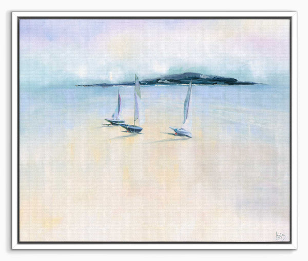 Canvas-ICC132F - Home Waters Framed Canvas-Iris Clelford