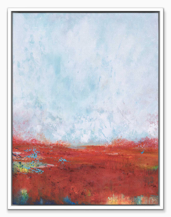 Canvas-ICC135F - Across The Moor Framed Canvas-Iris Clelford