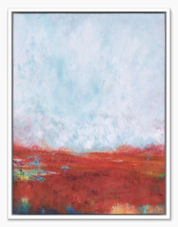 Canvas-ICC135F - Across The Moor Framed Canvas-Iris Clelford