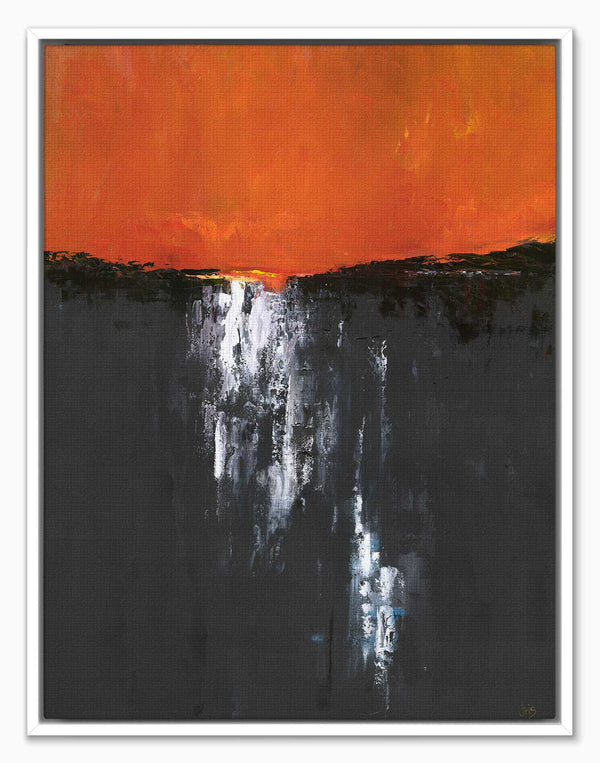 Canvas-ICC136F - Moonshine Framed Canvas-Iris Clelford