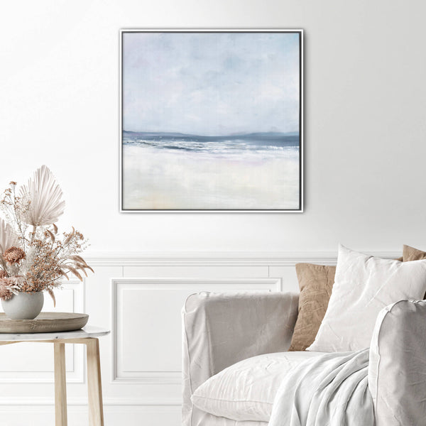 Canvas-ICC56F - Shoreline Haze I Large Framed Canvas-Whistlefish